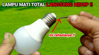 Modal Per Korek Api! Begini Cara Ajaib Bikin Lampu LED Mati Total Menyala Terang Lagi
