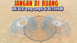 Tutup Kipas Angin Rusak Jangan Dibuang! Ubah Jadi Sapu Garuk Keren, Dijamin Hemat Pengeluaran