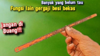 Sulap Gergaji Besi yang Tumpul Jadi Alat Pembersih Halaman, Keren dan Super Praktis!