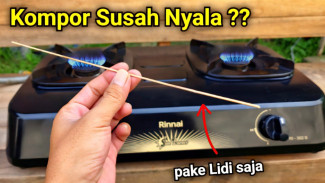 Solusi Anti Ribet! Kompor Gas Bisa Hidup Lagi Hanya dengan Sapu Lidi dan Cara Mudah Ini