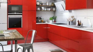 Berani Beda! Ide Desain Dapur Minimalis Nuansa Merah Pasti Bikin Rumah Anti Monoton!