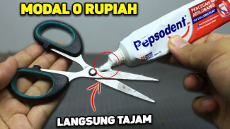 Trik Gunting Tumpul Bisa Tajam Kembali Sekejap, Praktis dan Super Ajaib Pakai Barang Seadanya
