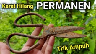 Karat pada Gunting Hilang Permanen, Cukup Pakai Bahan Sederhana