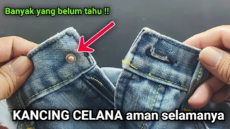 Kancing Celana Jeans Lepas, Tak Perlu Beli Baru, Ini Cara Menggantinya