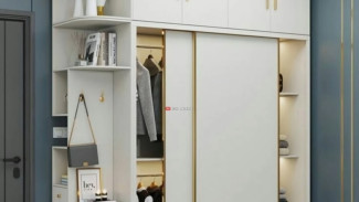 Makin Hemat Ruang! Desain Lemari Pakaian Minimalis Ini Bikin Kamar Terlihat Luas