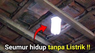 Trik Hemat Listrik Pakai Lampu Alami, Mudah Dibuat Bisa Terang Seharian Penuh