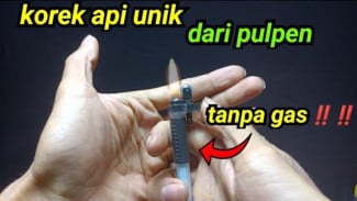 Sulap Korek Gas Rusak dan Ballpoint Bekas Jadi Korek Api Unik, Pasti Lebih Kece Badai!