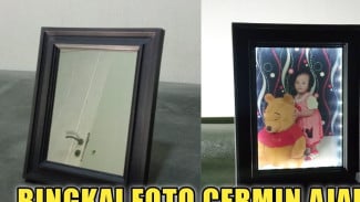 Bingkai Foto Murahan Bisa Disulap Jadi Cermin LED Estetik, Hasilnya Bikin Kamar Seperti Hotel Mewah