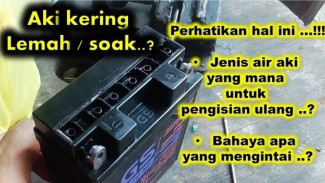 Cara Gila Bikin Aki Maintenance Free Mati Total Bisa Hidup Lagi, Modal Pipet Minuman!