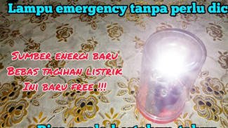 Gokil! Lampu Darurat Super Awet dari Barang Bekas, Bisa Hidup 24 Jam Nonstop Tanpa Colok Listrik