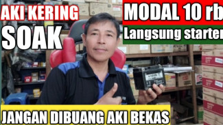 Bikin Melongo! Aki Kering Tua Bisa Kembali Sehat dengan Campuran Cairan Rp10 Ribu