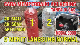 Motor Mogok saat Diburu Waktu? Inilah Trik Perawatan Aki Drop Agar Hidup Lagi Modal Rp3 Ribu