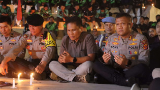 Doa Bersama Ojol Subang Bikin Merinding, Kapolres Turut Ungkap Janji Keadilan untuk Affan