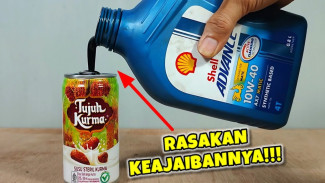 Oli Bekas Motor Disulap Jadi Lampu Darurat Super Terang, Rahasia Hemat Ala Bengkel Jalanan
