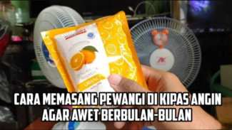 Anti Boros! Pasang Pewangi Ruangan di Kipas Angin, Bikin Wanginya Tahan Berbulan-Bulan!