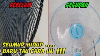 Bersihkan Kipas Angin Kotor Tanpa Bongkar Pakai 3 Bahan, Hasilnya Wow Banget!