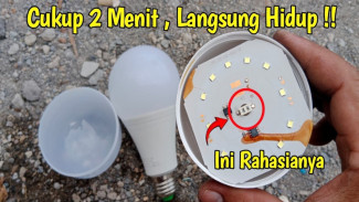 Trik Ajaib Memperbaiki Lampu LED yang Mati Total, Tidak Perlu Beli Baru!