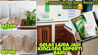 Gelas Kuning Bekas Teh Jadi Bening Seperti Baru, Begini Rahasianya