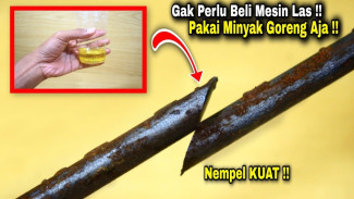 Cara Mudah Menyambung Besi Tanpa Mesin Las Pakai Minyak Goreng Biasa