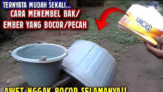 Cara Mudah Menambal Ember Bocor Pakai Tisu, Dijamin Rapat Selamanya!