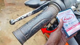 Cara Membersihkan Stang Motor Lengket Sampai Kinclong, Cukup Pakai Bahan Dapur