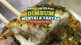 Murah Meriah! Kantin Pojok PT Tekwang Gate 2 Jual Dimsum Mentai & Tartar Cuma Rp10 Ribu, Rasa Auto Nagih