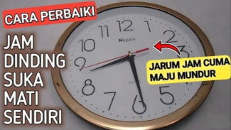 Gampang Banget! Gini Cara Benerin Jam Dinding Sering Mati Padahal Baterai Baru Ganti