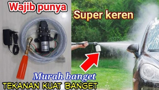 Pompa Cuci Motor Mini Sangat Irit Listrik dan Powerful, Cuma Pakai Listrik 12 Volt