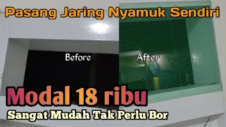 Tiru Cara Pasang Jaring Nyamuk Aluminium Rapi Cuma Modal Double Tape!