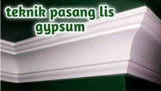 Langit-langit Auto Mewah! Trik Gampang Pasang List Gypsum Rapi Tanpa Tukang!