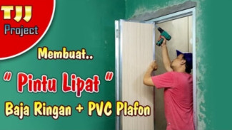 Murah dan Ringan! Tutorial Kilat Bikin Rangka Pintu Lipat Baja Ringan Anti-Karat dan Anti-Rayap!