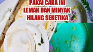 Ini Trik Sat Set Bersihkan Peralatan Makan Berlemak Anti-Bau Amis!