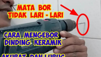 Keramik Gak Akan Pecah! Ini Trik Rahasia Tukang Atasi Mata Bor Lari-Lari Saat Mengebor Keramik Kamar Mandi!