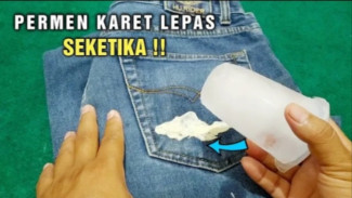 Trik Super Bersihkan Permen Karet di Celana Cuma Modal Es Batu Langsung Lenyap!