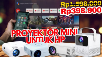 Pilihan Proyektor Mini Ini Bikin Ruangan Gelap Berubah Jadi Studio Film Dadakan yang Spektakuler