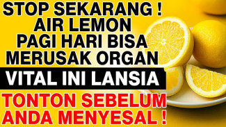 Jebakan Sehat Paling Fatal! Kenapa Lansia Harus Stop Lemon Saat Perut Kosong? Simak Cara Minum yang Benar