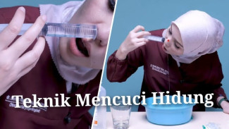 Lendir Menumpuk di Hidung, Coba Teknik Mencuci Hidung Pakai Larutan NaCl Ini
