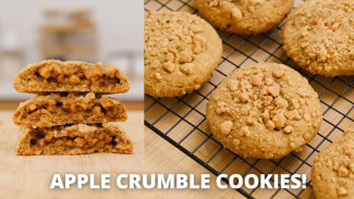 Wangi Banget! Ini Cara Membuat Apple Crumble Cookies Super Lembut dan Gurih