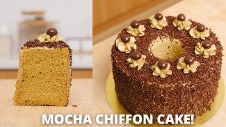 Super Lembut! Begini Tips Memasak Mocha Chiffon Cake yang Lumer di Mulut