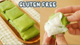 Unik Banget! Pandan Coconut Pillow Kenyal Lumer, Resep Takjil Gluten Free Belum Ada Yang Jualan!