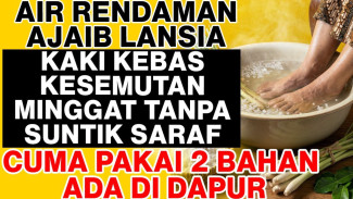 Saraf Kaki Mati Suri Hidup Lagi Cuma Pakai Rendaman Garam Kerosok Dan Serai Rahasia Lansia Kuat Lari