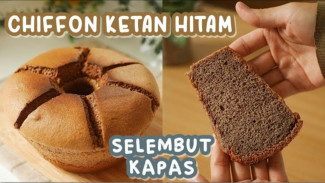 Empuknya Kebangetan! Resep Chiffon Ketan Hitam Selembut Kapas, Rahasia Kue Jiggly Tanpa Obat Pengembang!