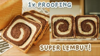 Sajian Lebaran Beda! Resep Roti Tawar Marmer Coklat, Menu Sarapan Mewah di Hari Raya yang Super Lembut dan Cantik!