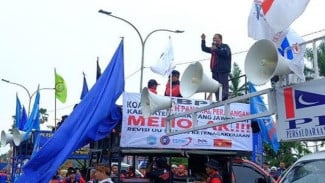 Belasan Ribu Buruh Karawang ke Jakarta saat May Day 2026, Polisi Siapkan Tol Gratis