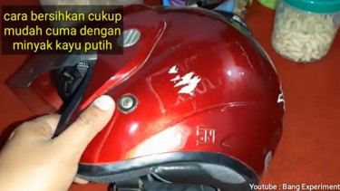 Tips Membersihkan Bekas Stiker di Helm.