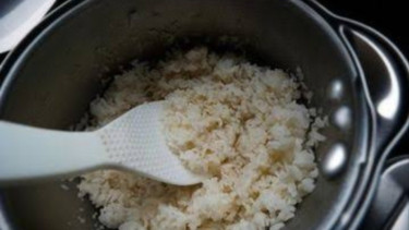 Ilustrasi Nasi Basi di Rice Cooker