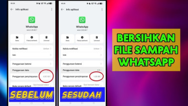 Cara membersihkan file sampah whatsapp