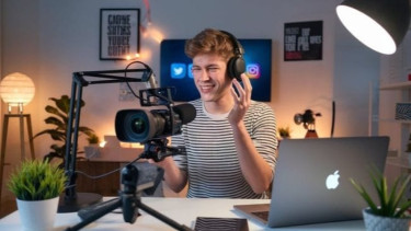 YouTuber (foto ilustrasi).