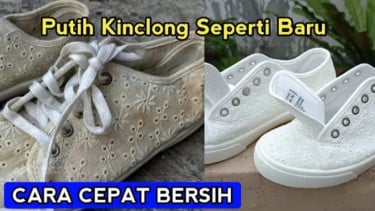 Cuci Sepatu Putih yang Menguning