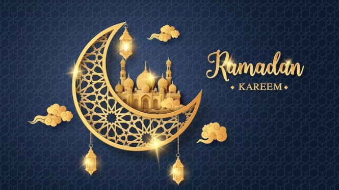 Ilustrasi bulan Ramadhan